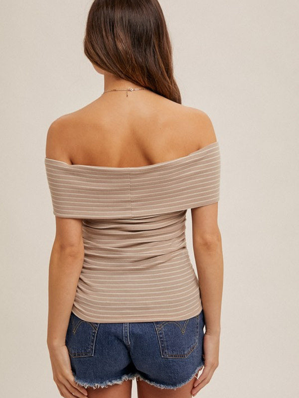 Off The Shoulder Ruched Top
