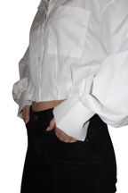 Cropped Button Up Blouse