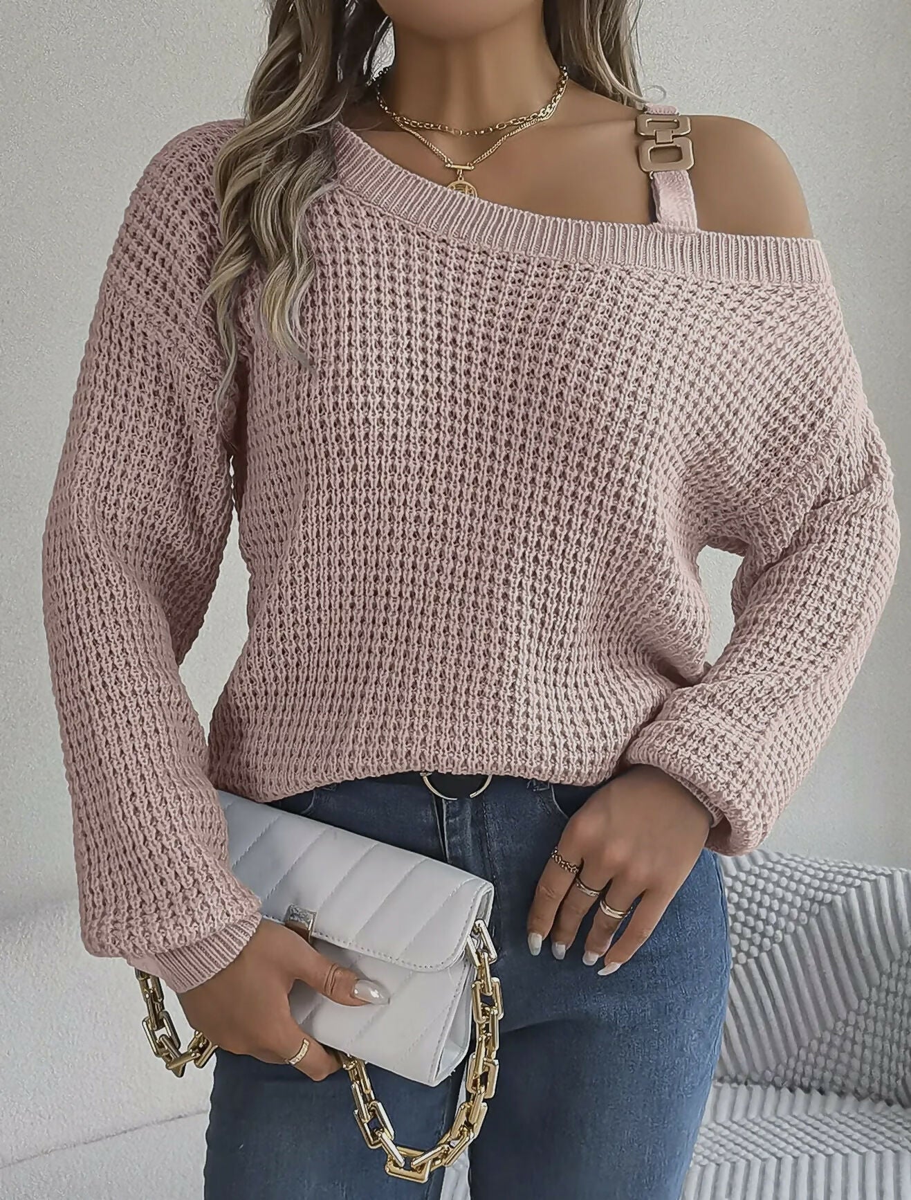 Off-Shoulder Sweater