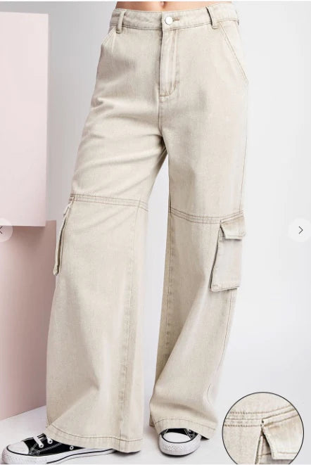 Mineral Wash Cargo Pant